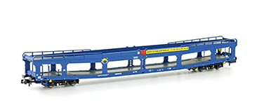 095-MF33301 - N - 2er Set Autotransportwagen DDm 916 EETC, Ep.VI, blau